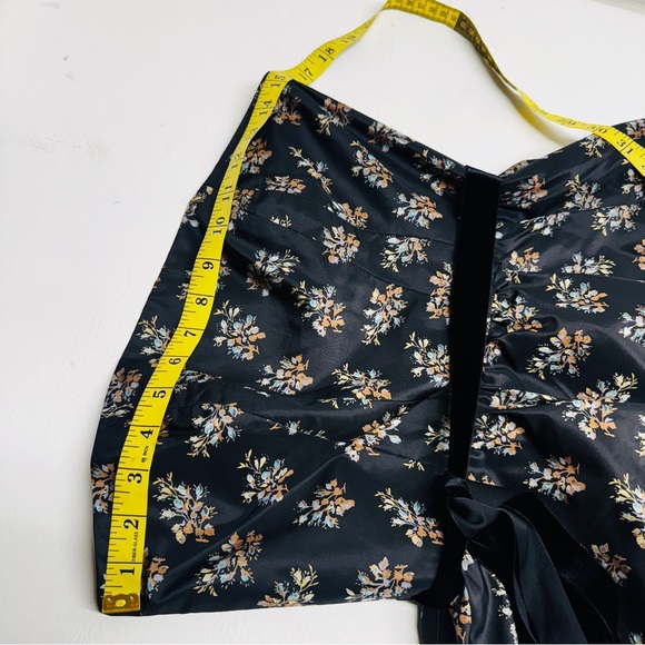 REBECCA TAYLOR Floral Black Strapless Dress SIZE 4 nwt - Picture 7 of 11